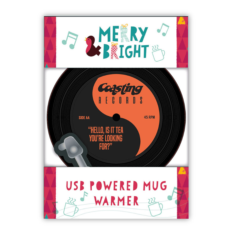 BLUE SKY BS701347 MUG WARMER Θερμαινόμενη Βάση Κούπας με Usb - Vinyl Record - Image 1