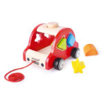 Ξύλινη Τρεχαλίτσα Ταξινόμησης με Τουβλάκια - Αυτοκινητάκι - Image 3