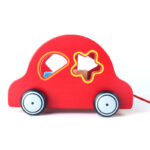 Ξύλινη Τρεχαλίτσα Ταξινόμησης με Τουβλάκια - Αυτοκινητάκι - Image 6