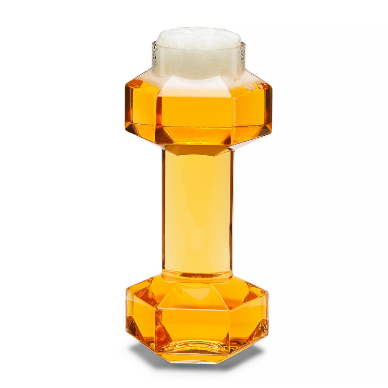 Dumbbell Beer Glass Ποτήρι Μπύρας - Βαράκι Γυμναστικής - Image 1