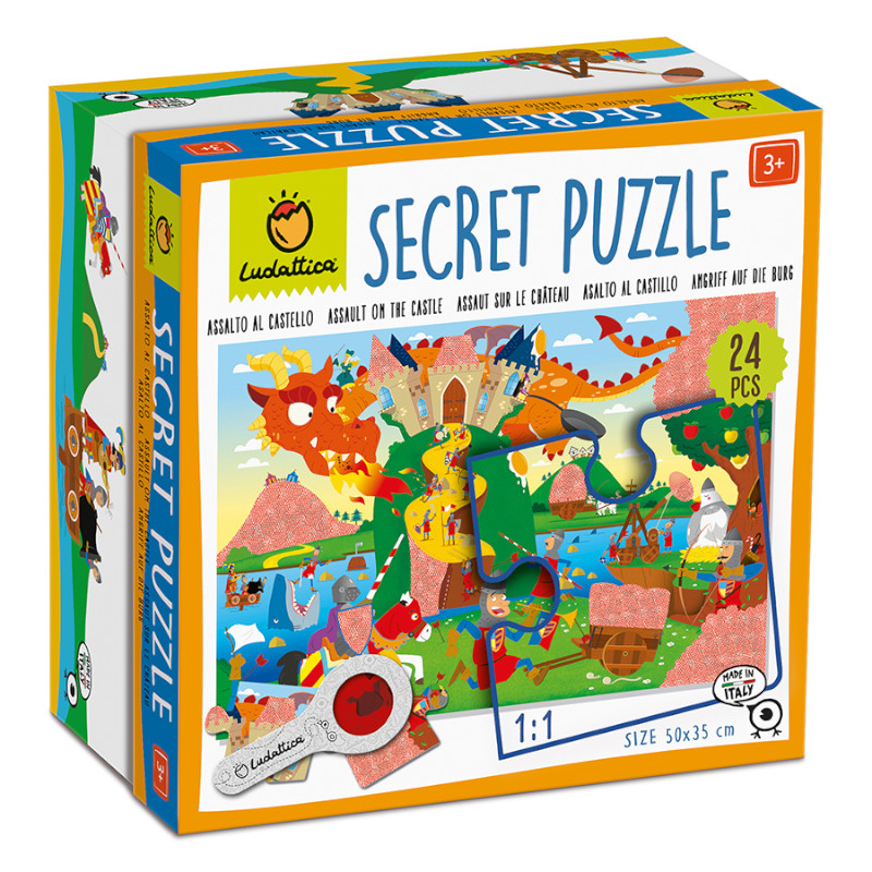 ΠΑΖΛ 24 ΠΟΛΙΟΡΚΙΑ ΤΟΥ ΚΑΣΤΡΟΥ Secret Puzzle 24τμχ - Η Πολιορκία του Κάστρου - Image 1