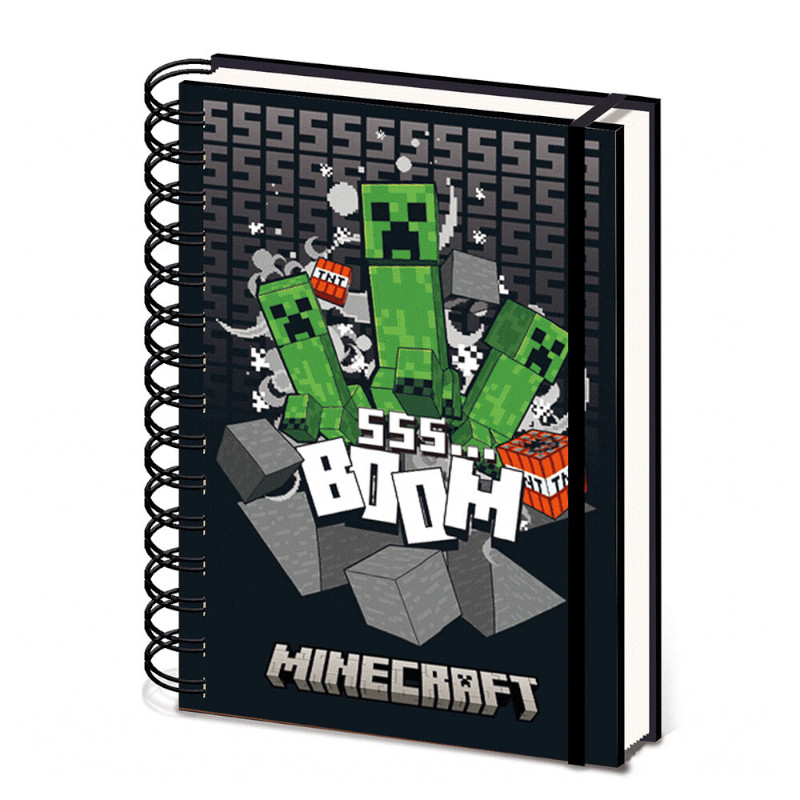 MINECRAFT NOTEBOOK A5c Minecraft A5 3D Lencitular Notebook - Image 1