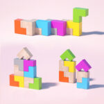 Ξύλινο 3D Cube Blocks - Image 3