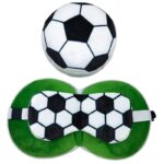 Relaxeazzz Football - Travel Pillow & Eye Mask