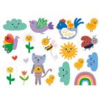 Σετ 35 Ανοιξιάτικα Αυτοκόλλητα Παραθύρου - Image 3