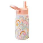 Bioloco Παγούρι Καλαμάκι Rainbows (350ml)