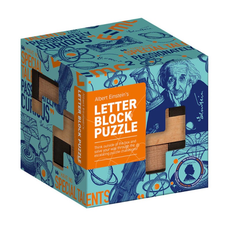 Letter Block Puzzle Σπαζοκεφαλιά - Einstein, Letter Block Puzzle - Image 1