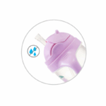 Ποτηράκι με Καλαμάκι και Βαρίδι - Lilac - Image 2