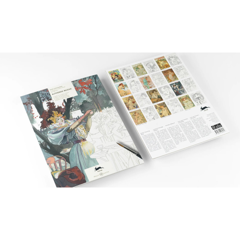 Artists’ Colouring Book - Alphonse Mucha1 Artists’ Colouring Book - Alphonse Mucha - Image 1