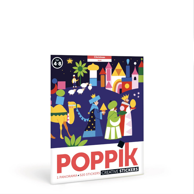 POPPIK MAT013 ΧΡΙΣΤΟΥΓΕΝΝΑ Μωσαϊκό με 520 Αυτοκόλλητα – Χριστούγεννα - Image 1