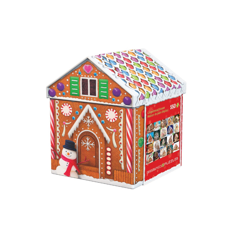 ΠΑΖΛ 550ΤΜΧ Gingerbread House Παζλ (550τμχ) σε Μεταλλικό Κουτί – Gingerbread House - Image 1