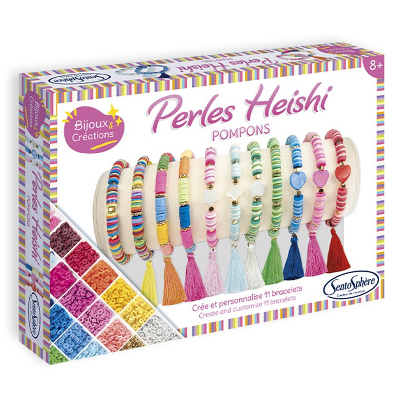 SENTOSPHERE 80001 PERLES HEISHI Δημιουργώ Βραχιόλια με Χάντρες Heishi & Φούντες - Image 1