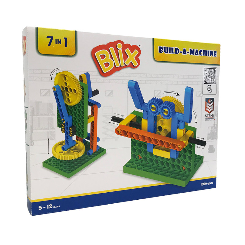 EDEV Blix Build-A-Machine 7 σε 1 Κατασκευή με Τουβλάκια (100+ τμχ) - Build-A-Machine 7 σε 1 - Image 1