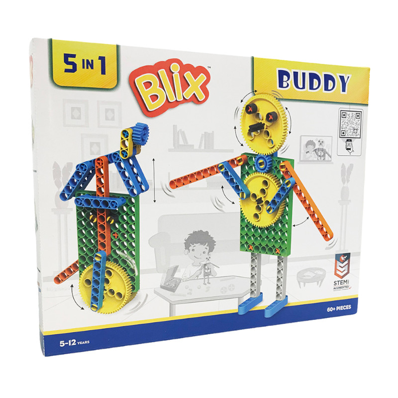 EDEV Blix Κατασκευή BUDDIE 5 ΣΕ 1 Κατασκευής με Τουβλάκια (60+ τμχ) - Buddy 5 σε 1 - Image 1