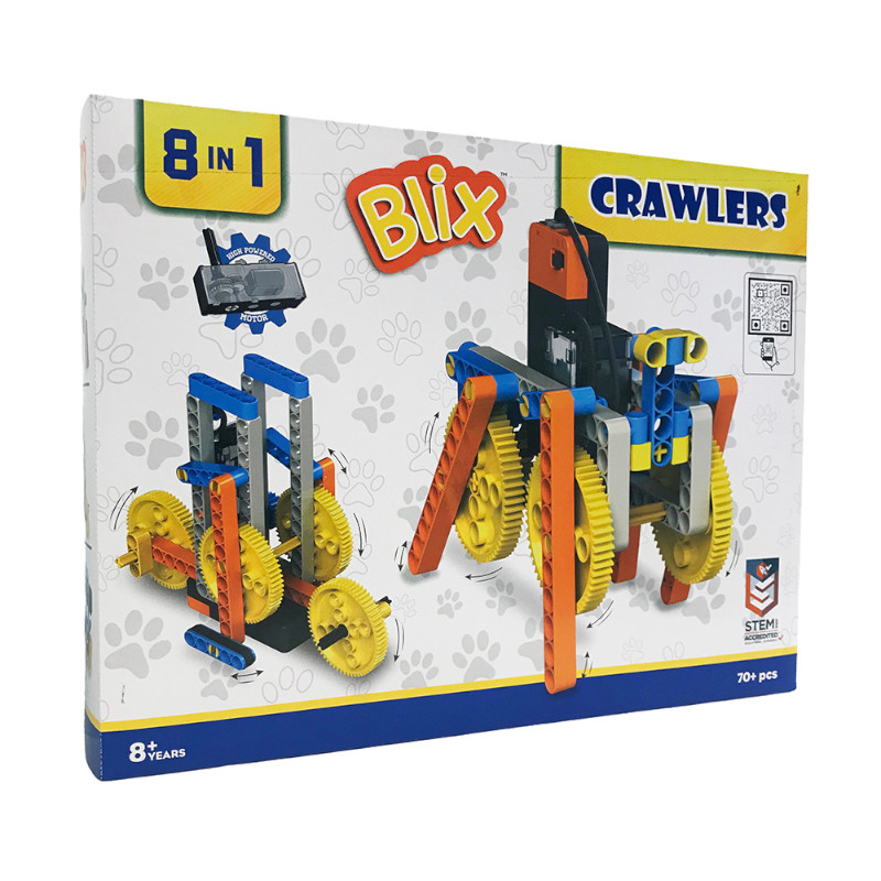 EDEV Blix Κατασκευή Crawlers 8 σε 1 Κατασκευή με Τουβλάκια (70+τμχ) - Crawlers 8 σε 1 - Image 1