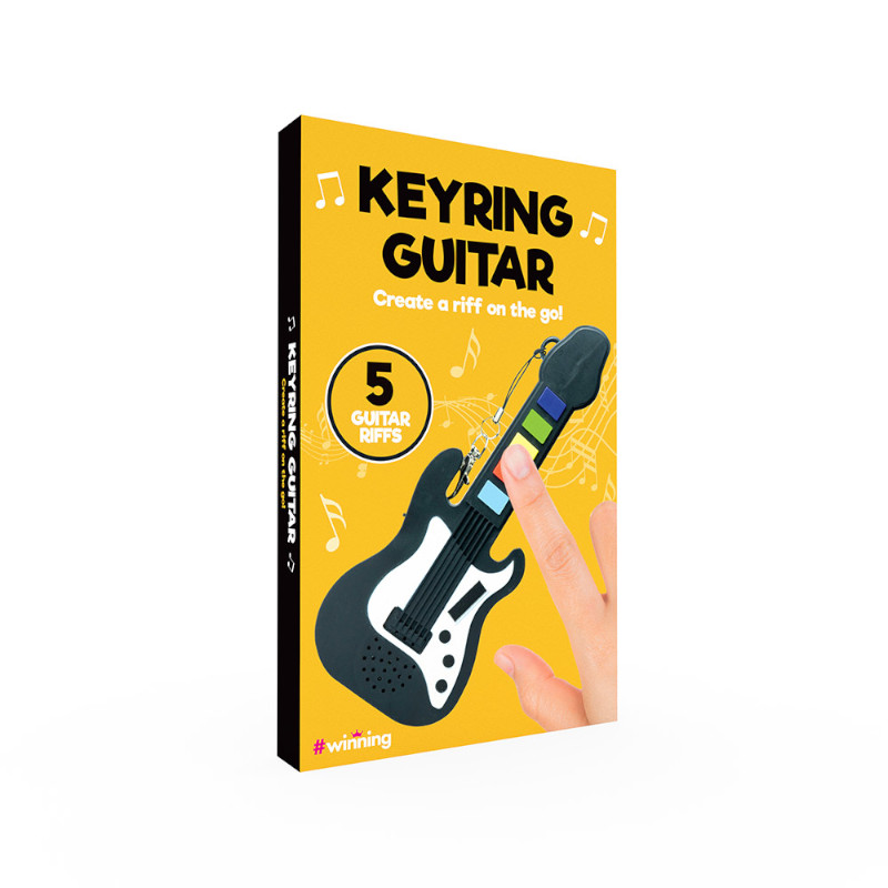 THE SOURCE 127002 KEYRING GUITAR Μπρελόκ Ηλεκτρική Κιθάρα με Ήχο - Image 1