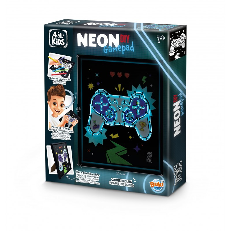 BUKI FK016 NEON DIY GAMEPAD Δημιουργήστε Φωτεινό Κάδρο Neon - Gamepad - Image 1