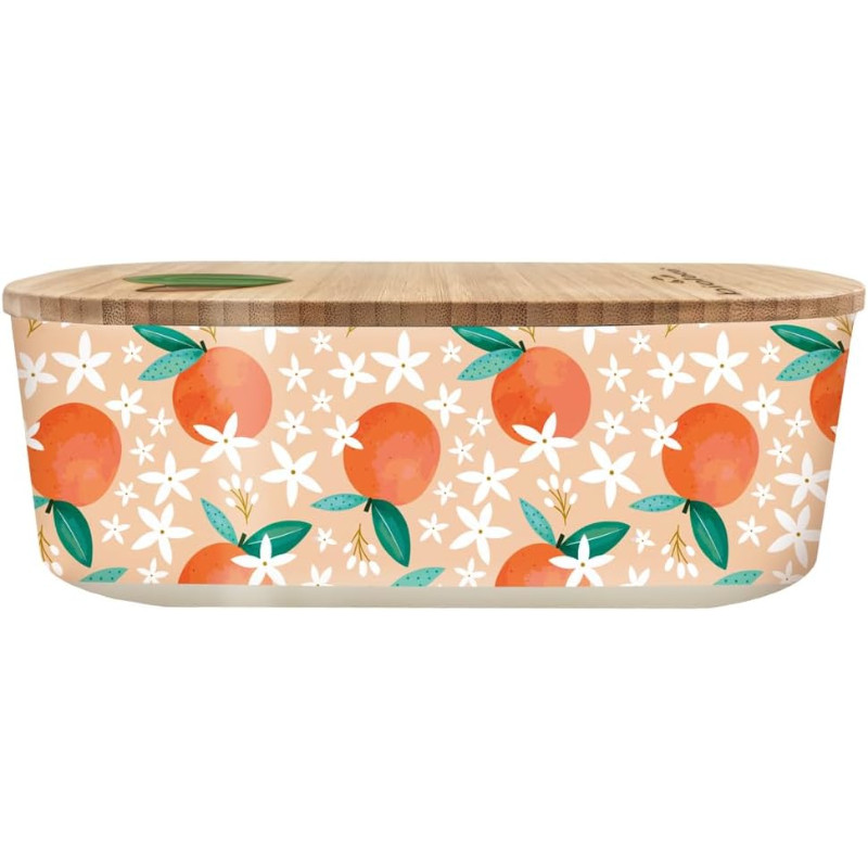 CHIC MIC BPLB106 ΦΑΓΗΤΟΔΟΧΕΙΟ Bioloco Plant Lunchbox Oval - Orange (800ml) - Image 1