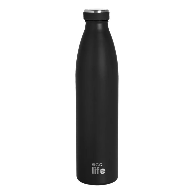 ECOLIFE 3050 ΘΕΡΜΟΣ SLIM BLACK Ανοξείδωτο Θερμός (1Lt ) - Slim Black - Image 1