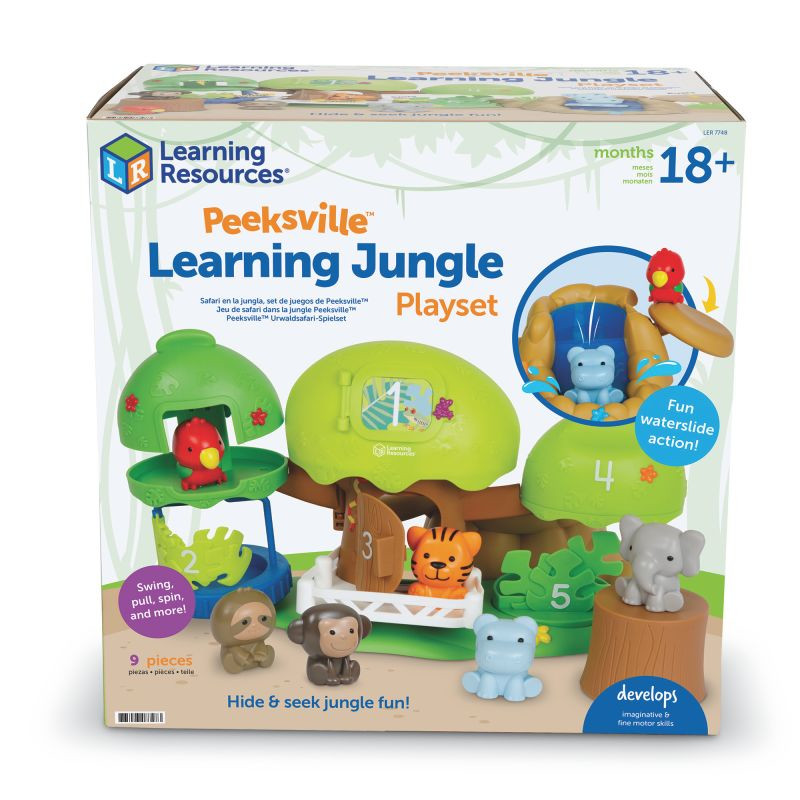 LEARNING RESOURSES LER7748 PEEKSVILL Παιχνίδι Κρυφτό - Ζούγκλα Σαφάρι - Image 1