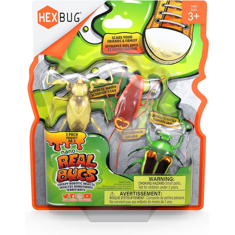 HEXBUG NANO REAL BUGS Σετ 3 Τρομακτικών Εντόμων Ρομπότ - Nano Real Bugs - Image 1