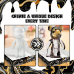 Κατασκευή Fluid Art - Metallic Marble Bear Kit (23εκ) - Image 5