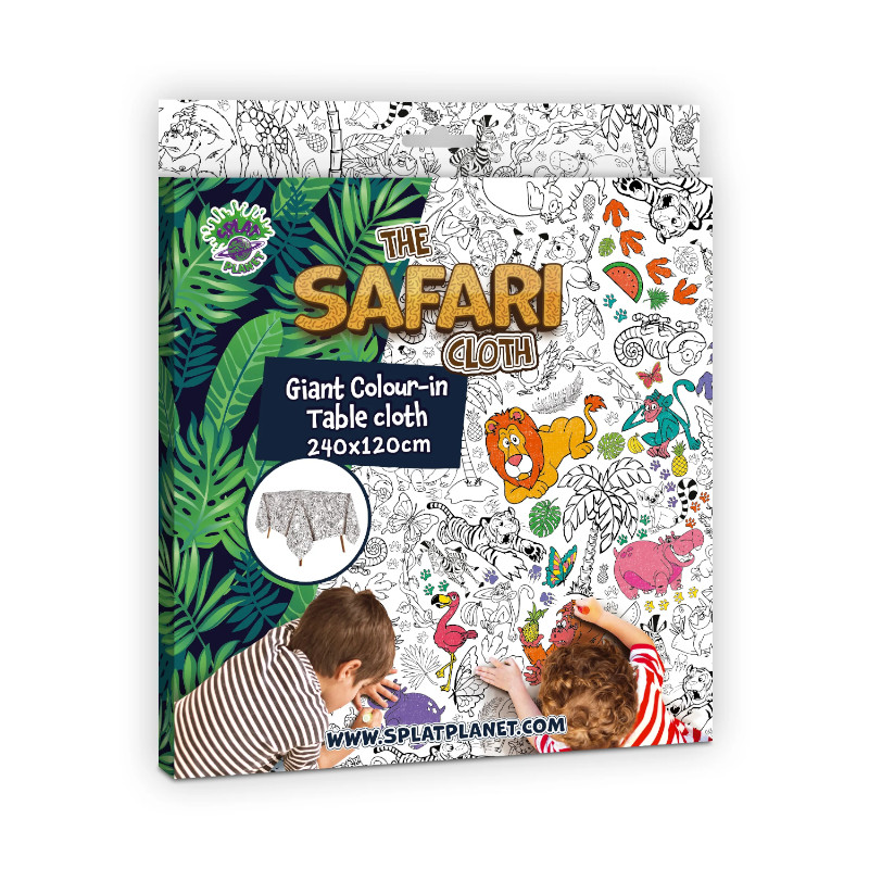 SPLAT PLANET SP-TC-SAF Γιγάντιο Τραπεζομάντηλο Ζωγραφικής - Safari (240x1200εκ) - Image 1