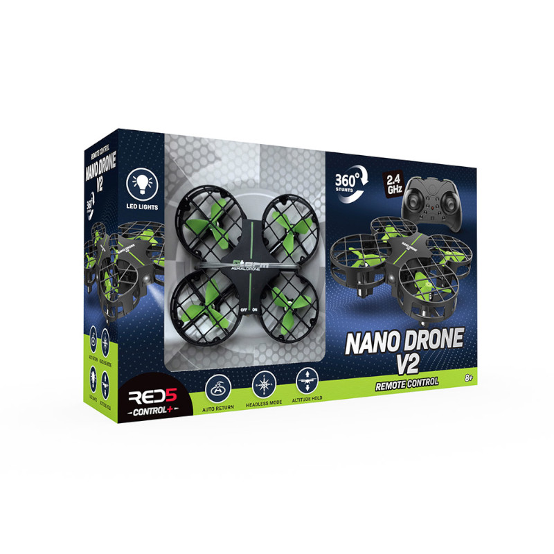 THE SOURCE 99745 NANO DRONE Mini Τηλεκατευθυνόμενο Drone με Φωσφορίζοντες Έλικες - Image 1