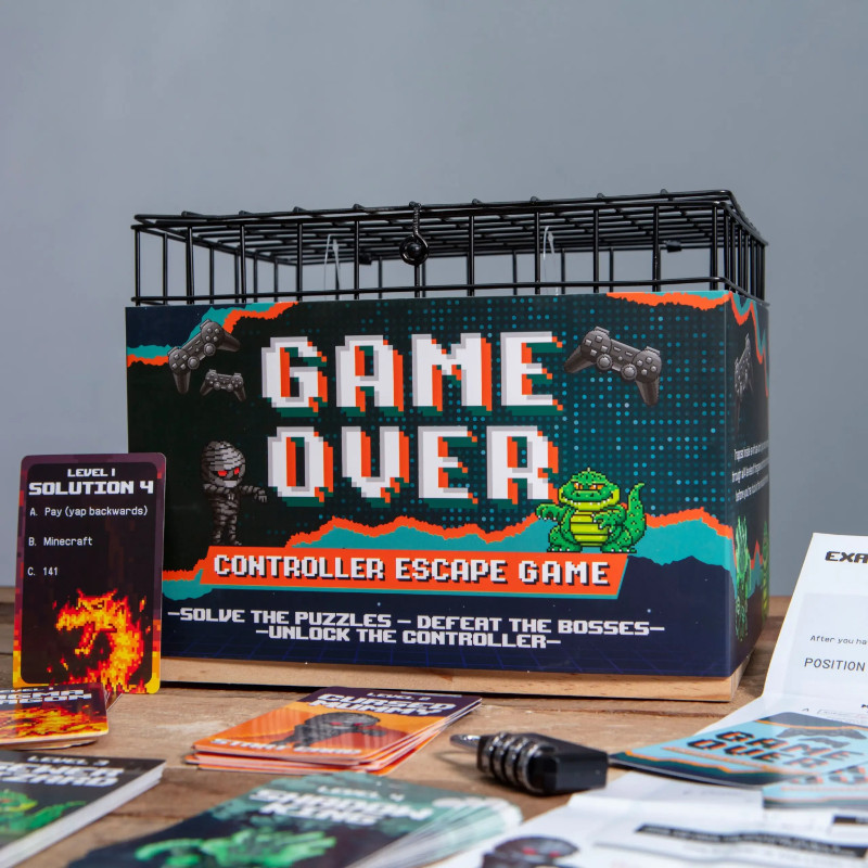 BOXER GIFTS GA3105 CONTROLLER ESCAPE ROOM Παιχνίδι Γρίφων & Μεταλλικό Κλουβί Χειριστηρίου Κονσόλας - Image 1