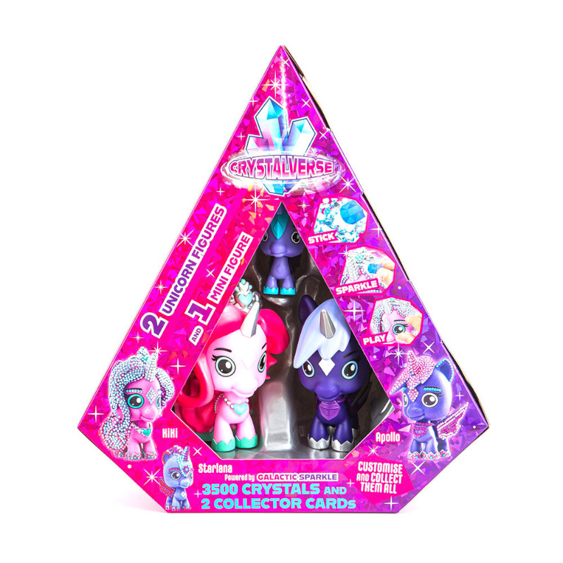 CRYSTALVERSE CV-008 Μονόκεροι Crystalverse Deluxe - KiKi, Starlana and Apollo - Image 1