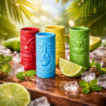 Σετ 4 Κεραμικά Σφηνάκια - Tiki Shot Glasses - Image 3