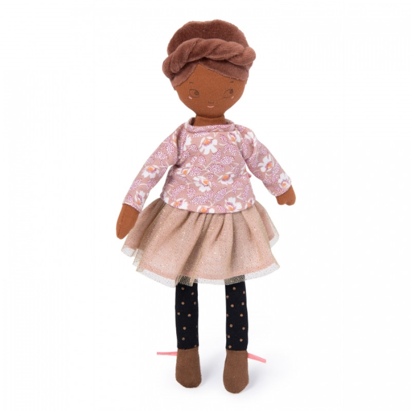 MOULIN ROTY ΚΟΥΚΛΑ 642538 ΜΑΜΑΖΕΛ ΡΟΟΥΖ Υφασμάτινη Κούκλα - Mademoiselle Rose (Les Parisiennes) - Image 1