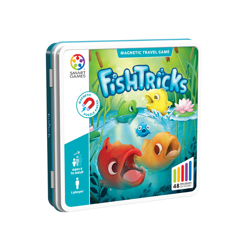 SMART GAMES SGT2005 FISHTRICKS Smartgames - Μαγνητικό FishTricks (48 Προκλήσεις) - Image 1