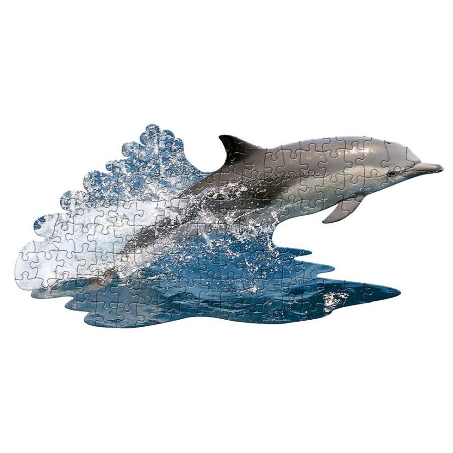 Παζλ 100 τμχ - Σχήμα Δελφίνι στα Κύματα