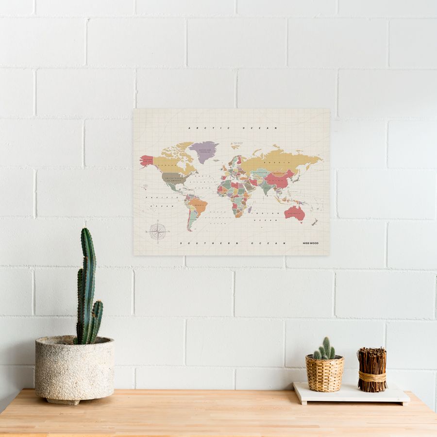 Παγκόσμιος Χάρτης από Φελλό L - Tropical
