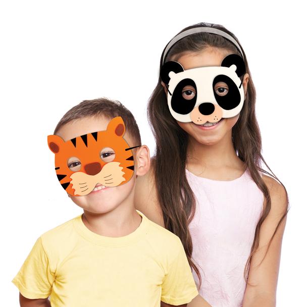 Μάσκες Πάρτυ Ζώα της Ζούγκλας-Σετ