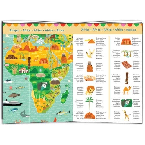 Puzzle Ανακάλυψης Παγκόσμιος Χάρτης - 200 Τεμάχια