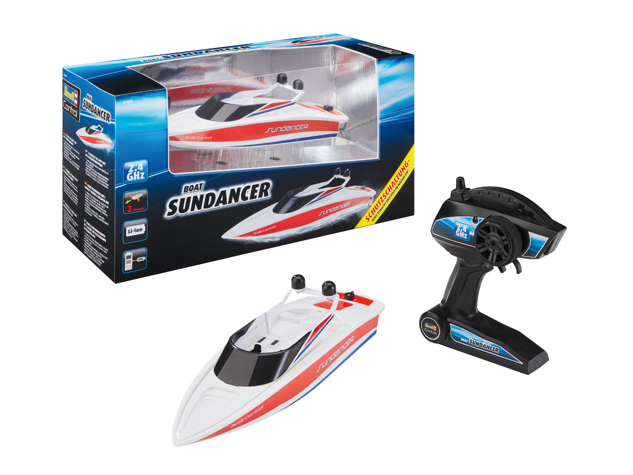 24137_kmdpw_rc_boat_sundancer Ελάτε στο νέο RC Ταχύπλοο Sundancer και ταξιδέψτε. Το Revell Control Sundancer είναι το τέλειο σκάφος με την τελευταία τεχνολογία.