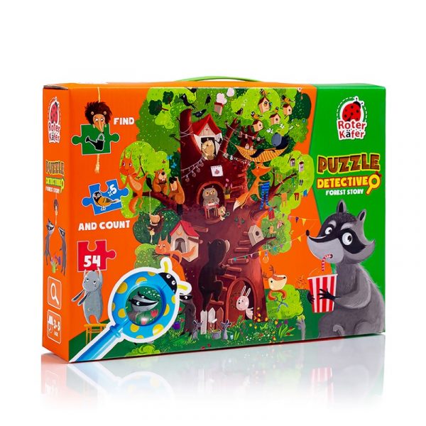 Παζλ Παρατήρησης με Φακό 54 τεμ - Ιστορίες του Δάσους