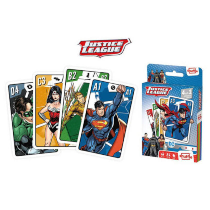 Επιτραπέζιο με Κάρτες ( 4 Παιχνίδια ) - Justice League
